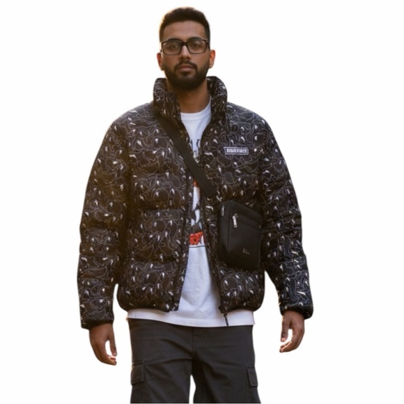 Dirty Bird Other - Dirtybird Records Lightning Bolt Puffer Jacket Size Medium